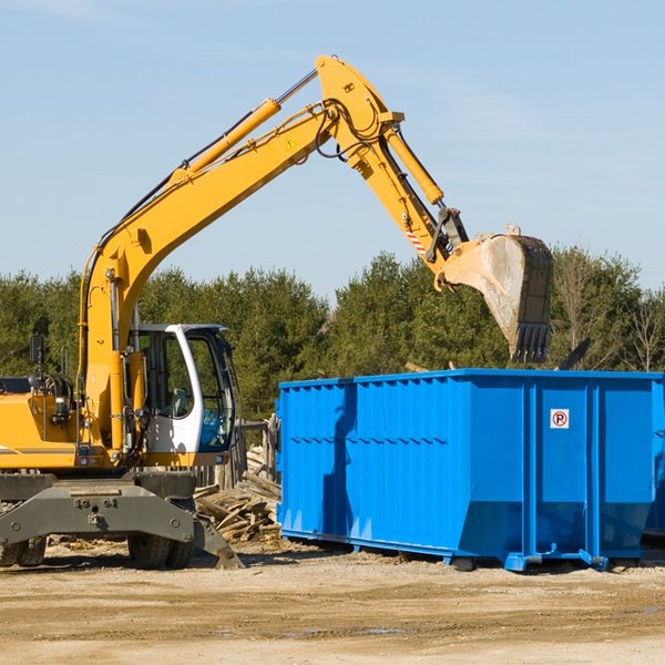 are there any restrictions on where a residential dumpster can be placed in Patton MO